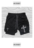 ATHLETIC OUTSET BLACK CROSS SHORTS